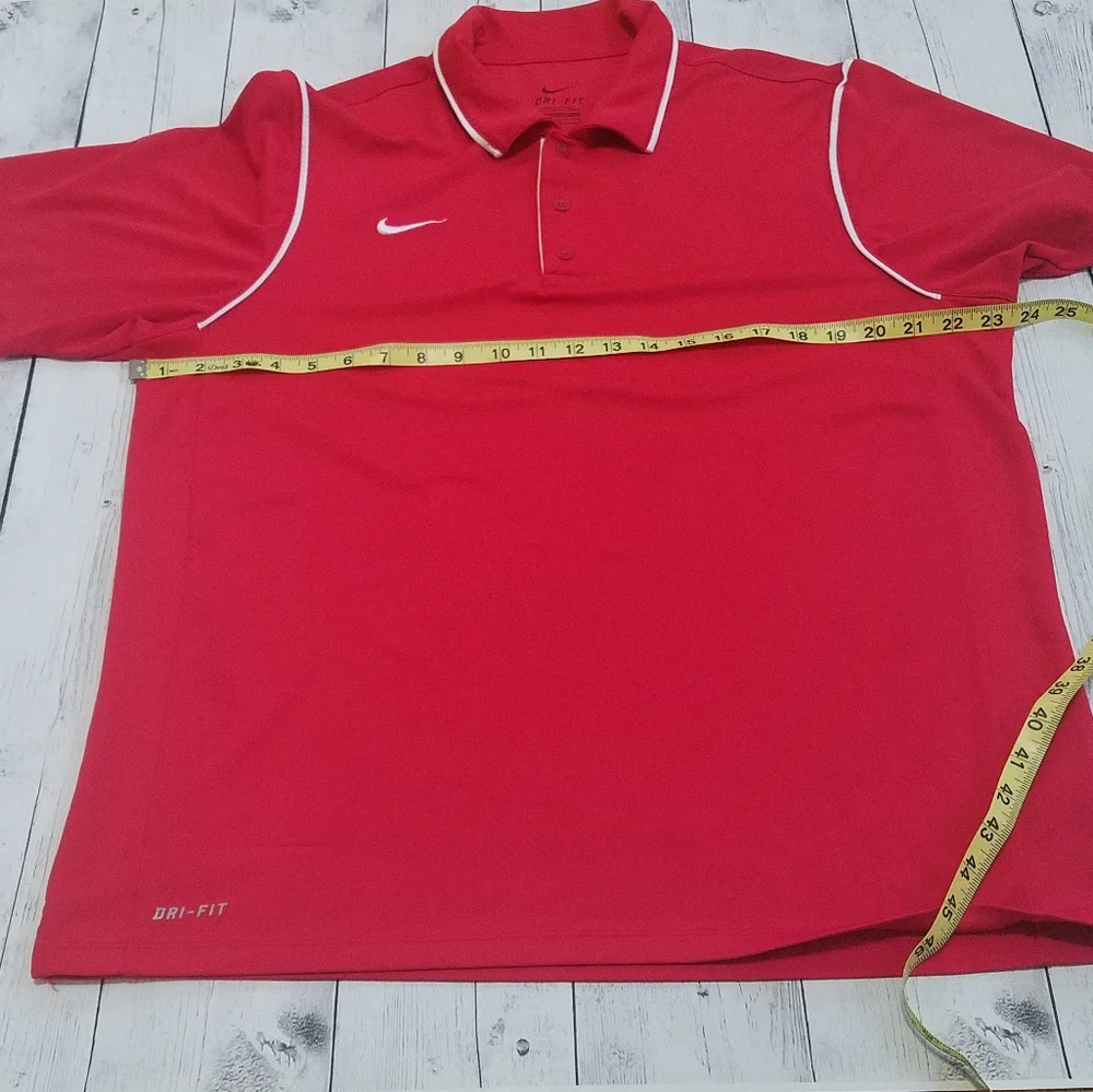 Nike Dri Fit Large Mens Red Short sleeve shirt